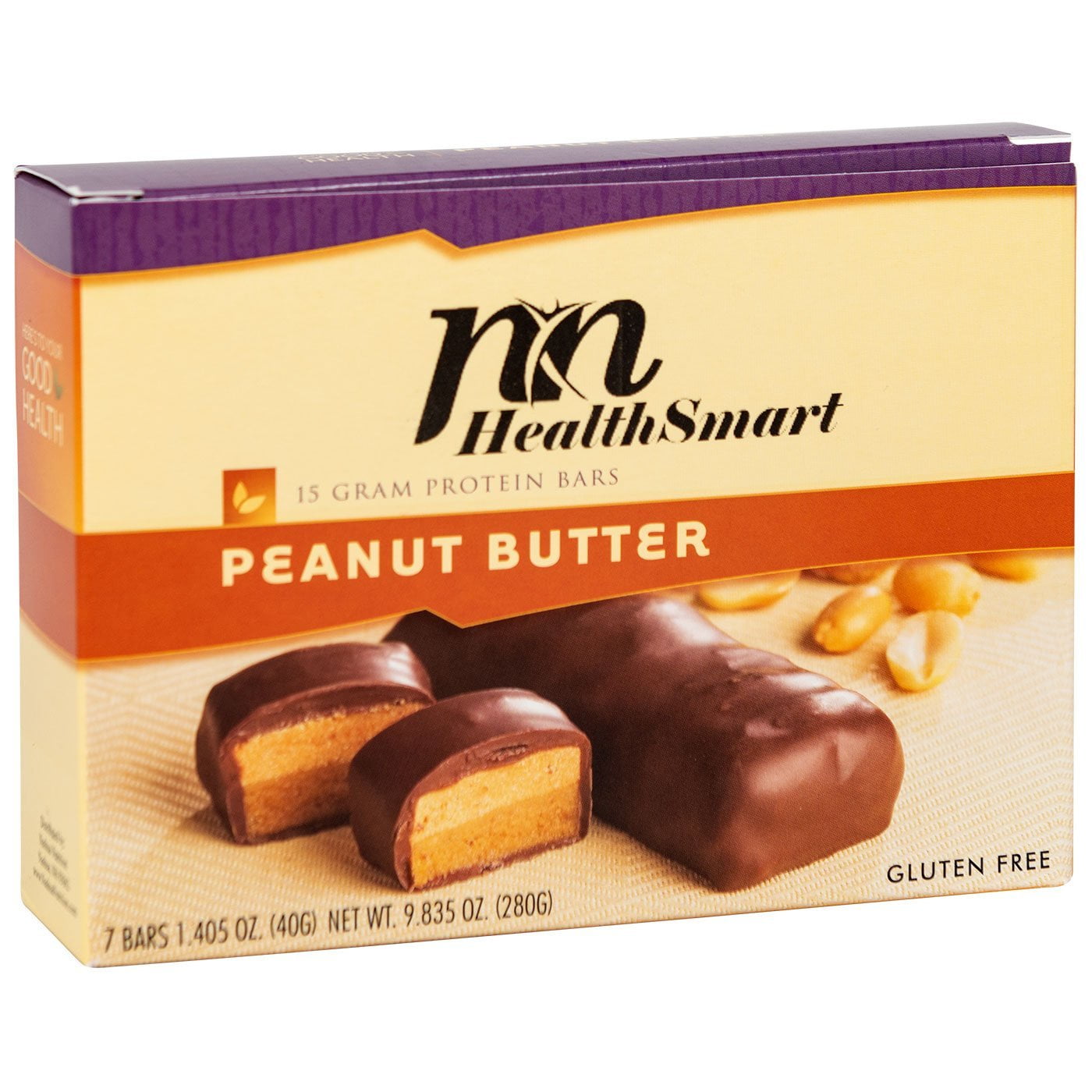HealthSmart High Protein Diet Bar Peanut Butter 15g Protein Low