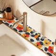 thumbnail image 2 of Yayeee Faucet Mat for Kitchen Sink 14.7" Diatomite Long Splash Guard Pad, Floral Pattern, 2 of 7