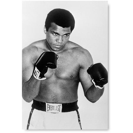 Awkward Styles Muhammad Ali Black and White Photo on Canvas Muhammad Ali Boxing Time Wall Art for Office Legendary Boxer Muhammad Ali Printed Photo Decor Muhammad Ali Printed Decals Housewarming (Best Boxing Photos Of All Time)