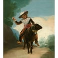 thumbnail image 3 of Francisco de Goya 12x13 Black Modern Framed Museum Art Print Titled - Boy on a Ram (1786), 3 of 5