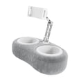 thumbnail image 2 of Soporte de almohada para tableta, soporte para teléfono, múltiples ángulos con rotación de grados, ajustable con brazo de eje para leer, transmitir Gris claro, 2 of 9