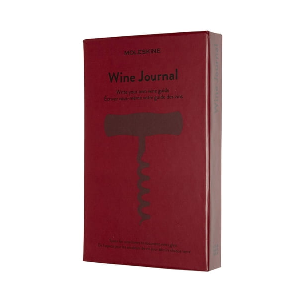 Passion Journal Moleskine Wine, tapa dura, rojo burdeos, 400 peniques