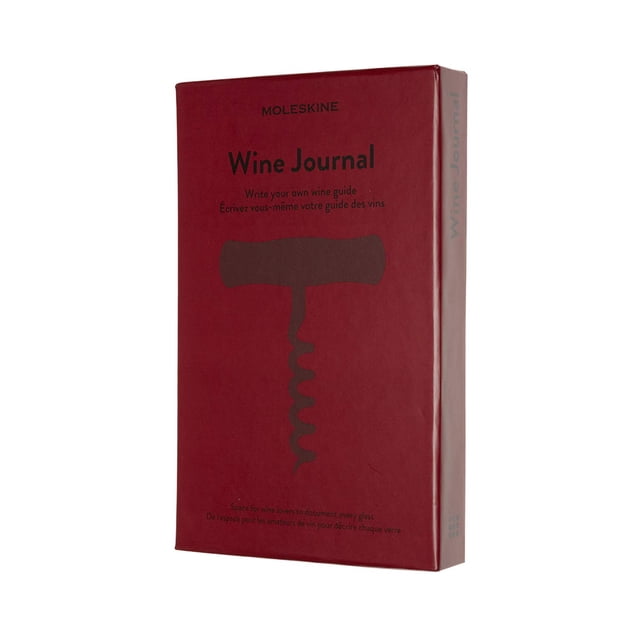 Passion Journal Moleskine Wine, tapa dura, rojo burdeos, 400 peniques