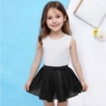 thumbnail image 6 of BRGZLK Kids Girls Ballet Skirts Summer Elastic Waist Lightweight Mesh Breathable Comfortable Chiffon Solid Color Dance Practice Tulle Skirt for Teen Girls Black 10-11 Years, 6 of 6