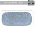 thumbnail image 4 of Home Weavers Allure Collection Cotton Toilet Tank Lid Cover for Bathroom, Soft Absorbent Non-Slip Tufted Fabric, Machine Washable Toilet Tank Top Cover, 10"x22" Blue, 4 of 11