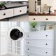 thumbnail image 4 of 10 tirador de cerámica adornado de estilo Vintage para armario, cajón, armario, cocina, baño, 38mm (negro) JFHHH pequeña, 4 of 5
