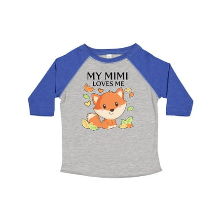 

Inktastic My Mimi Loves Me- Little Fox Gift Toddler Boy or Toddler Girl T-Shirt