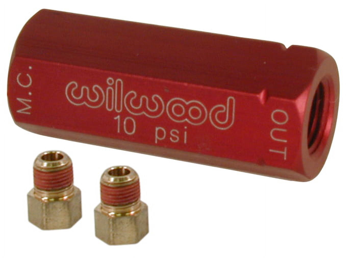 Wilwood 260-13707 10lb Residual Pressure Valve - Aluminum With 1/8-27 NPT Ports