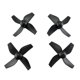 thumbnail image 3 of 8pcs 4- Hélices CW CCW de Piezas de Repuesto para HS210 H36 E010 T36 NIHUI NH010 , negro Blanco negro Hugo Hélices Quadrotor, 3 of 10
