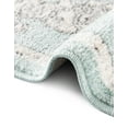 thumbnail image 6 of Unique Loom Parker Collection Area Rug - Kokulu (5' Round Aqua/Beige), 6 of 12