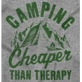 thumbnail image 2 of Camping Is Therapy Outdoors Adventure Womens Slim Fit Graphic Tee Brisco Brands S, 2 of 5