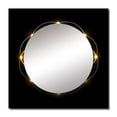 thumbnail image 2 of Designart "Understanding Divine Geometry Gilt On Black" Modern Geometric Square Mirror For Wall Decor - Large Gold Square Printed Wall Mirror Art - Wall Mounted Square Large Mirror, 2 of 5