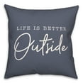 thumbnail image 2 of Creative Products Better Outside Blue 20 x 20 Indoor / Outdoor Pillow, 2 of 3