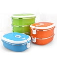 thumbnail image 4 of Dosaele Stainless Steel Insulated Lunch Box  Lunch Box 1 Layer Hot Food Lunch Containers Portable Lunchbox Stackable Bento Lunch Box Cold and Hot Food Storage Bowl for School Office Outdo, 4 of 5