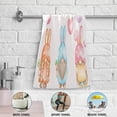 thumbnail image 4 of Gnome Easter Eggs Hand Towels 2 PCS, Happy Dwarf Kitchen Towel Ultra Soft and Highly Absorbent,Decorative Fingertip Face Towel for Bathroom Hotel, 28.3"x14.4", 4 of 4
