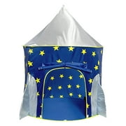 Rocket Ship Kids Tent Indoor Playhouse for 3-8 Years Boys Girls Play Tent