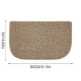 thumbnail image 5 of Indoor Doormat, Super Absorbs Mud Mat, Washable Non-Slip Rubber Backing Clean Door Mat for Doorways Inside Dirt Trapper Mats Shoes Scraper, 19.68*31.5 Inches Beige, 5 of 5