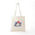 thumbnail image 5 of CafePress - Christmas Shark Tote Bag - Unisex Canvas Tote Bag, Beige, 1-Piece, 5 of 6