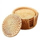 thumbnail image 3 of Juego de posavasos de ratán vietnamita hecho a mano, posavasos de ratán otoñal, tapete aislante térmico, accesorios de madera para guardar té, 3 of 5