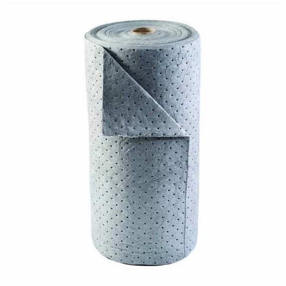 Sorbent Roll, 38 gal, 30 in x 150 ft, Universal, Gray, Polypropylene 35ZR27