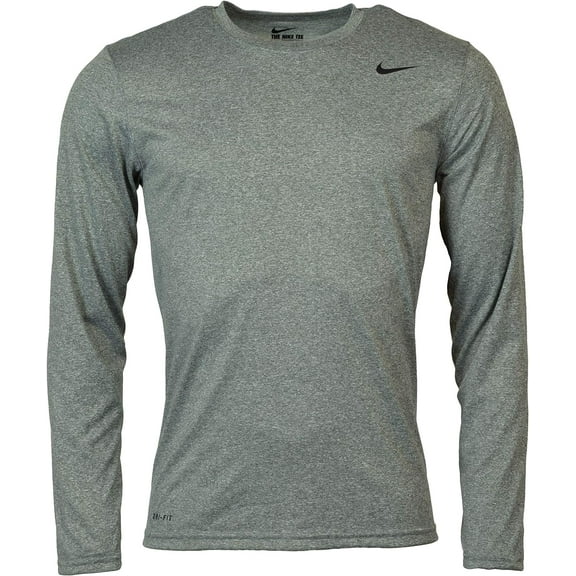 Nike Men's Legend Dri-Fit Long Sleeve T-Shirt, 727980-091 Grey/Black, Large
