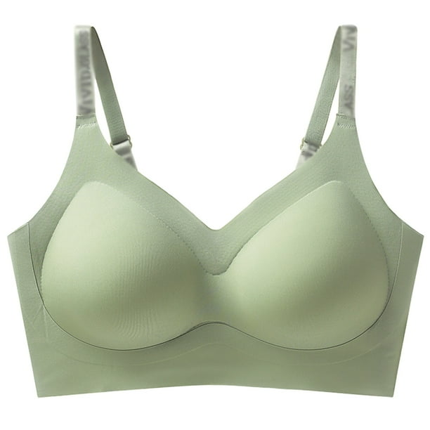 Brasier sin Varillas Mujer Sujetador Deportivo con Realce y Oxigenación de La Piel, sin Marcas, Pequeño Push up, Ropa Interior con Aros Secundarios. Extra Grande