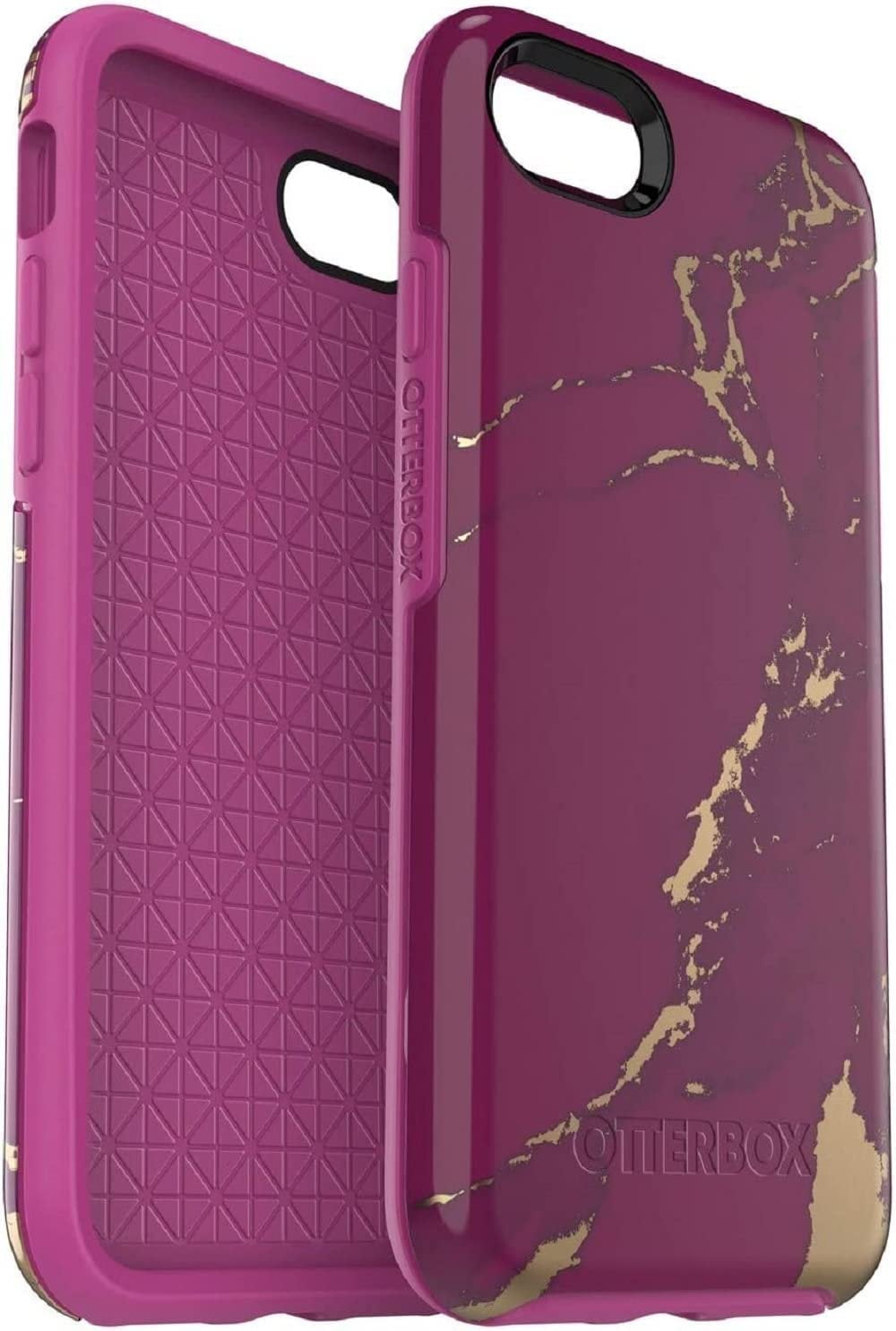 OtterBox Symmetry Series Case for iPhone SE 3rd and 2nd gen and iPhone 8/7 Only - Non-Retail Packaging - Purple Marble