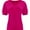 Hotpink, variant on Womens Casual Cropped T Shirts V Neck Swiss Dot Puff Sleeve Crop Tops Summer Loose Basic Tees Tshirts