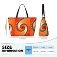 thumbnail image 4 of Daiia Orange Rotating Beach Travel Bag - Water-Resistant Beach Bag, Lightweight Tote with 7 Pockets for Women and Men - Gym,Pool,Camping,Reusable Grocery Bag, 4 of 7