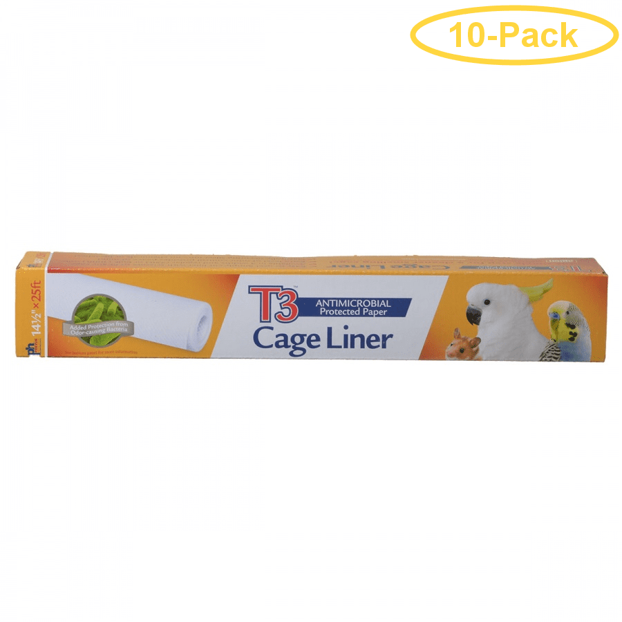 Prevue T3 Antimicrobial Bird Cage Liners 14.5W x 25'L 1 Roll Pack