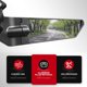 thumbnail image 1 of 2pcs Motorcycle Wing Mirrors Replacement for Knife 180 ° Mirror Adjustable/ Curved Streamline without Light, 1 of 5