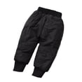 thumbnail image 2 of CSCHome Kids Boys Girls Winter Pants for Toddler Cotton Pants Solid Colour Padded Classic Trousers for 3-10Y, 2 of 5