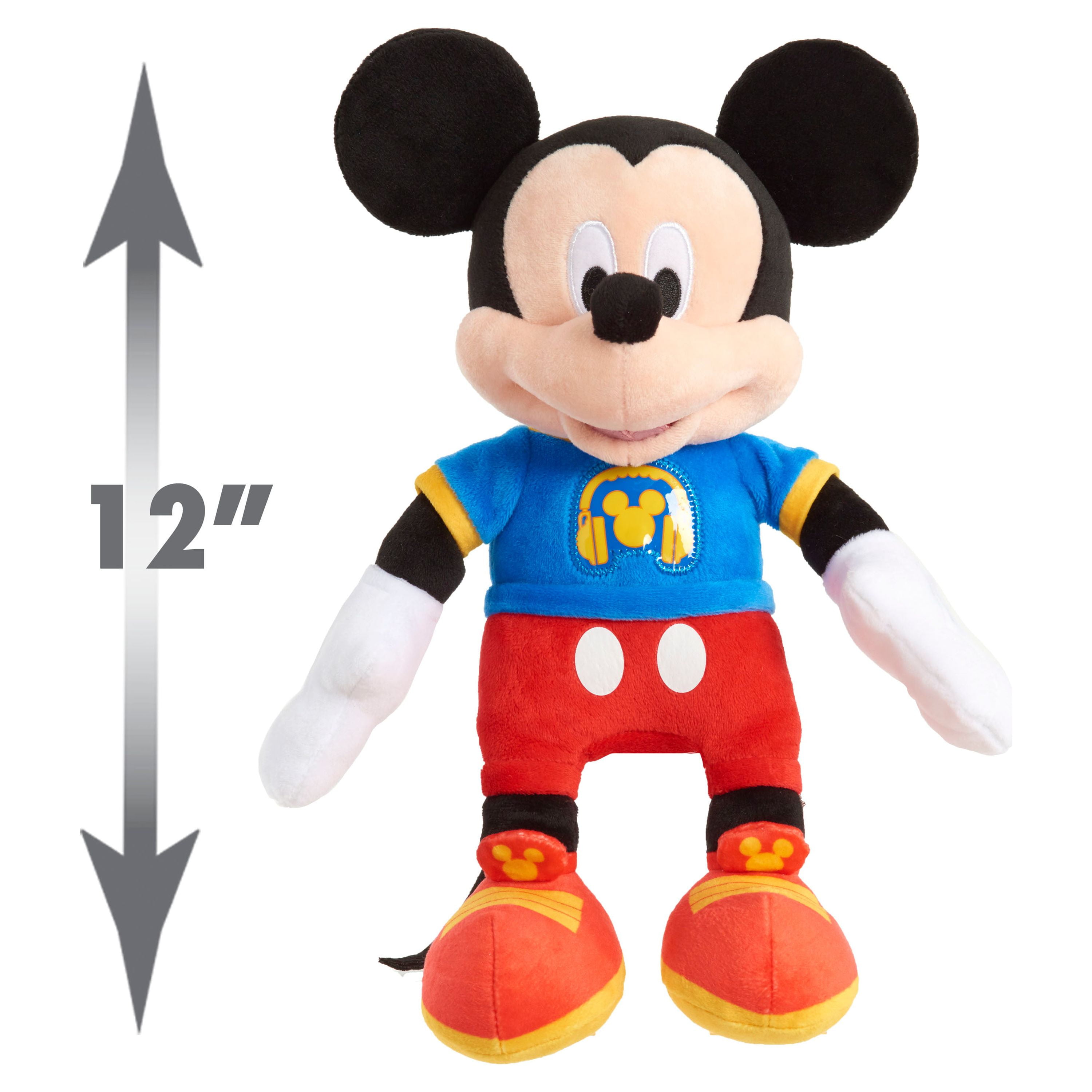 Disney Junior Mickey Mouse Singing Fun Mickey Mouse 12 inch Plush Stuffed Animal Officially Licensed Kids Toys for Ages 3 Up Gifts and Presents Walmart