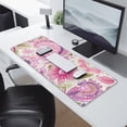 thumbnail image 2 of Long Mouse Pads for Desk,Pioneer Flower Floral Print Pattern Desk Mats on Top Of Desks, Desk Mouse Pad Extra Large with 3mm Non-Slip Base and Stitched Edge for Gaming,Office,Work,Home 31.5"x11.8", 2 of 6