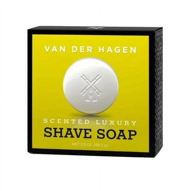 Van Der Hagen Mens Luxury Scented Shave Soap, 3.5 oz, 3 Pack