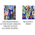 thumbnail image 2 of HAPPY BAY Women's Beach Front Tie Bathing Suit Cover ups 3X-4X Blue-R683, 2 of 5