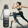 thumbnail image 4 of Erty Water Bottles with Times To Drink 1L Gradient Drinking Cups Frosted Sports Water Bottle with Time Scales for Fitness Gym & Outdoor Exercise classical, 4 of 7