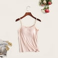 thumbnail image 3 of sunsanly Adjustable Straps Sleeveless Solid Color Modal Bra Vest Women Padded Sling Casual Bra Tank Top, 3 of 7