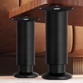 thumbnail image 2 of TIERPOP Modern Furniture Legs Metal Feet, Adjustable 15 to 16cm Table Feet with not Slip Base Heavy Duty Leg Levelers for Home, 2 of 15