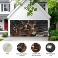 thumbnail image 2 of Forest Deer Garage Door Cover Banner 7 x 16 FT, Farmhouse Vintage River Elk Garage Door Curtains Backdrop with Grommets for Indoor Outdoor Wall Party Porch Yard Decorations Background, 2 of 9