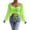 AB730 Green, variant on Tisuna Long Sleeve Crop T-Shirts For Women Breathable Solid Color Square Neck Tops Ladies Daily Party T Shirt Size L