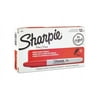 Sharpie Permanent Markers, Fine Point, Red, 12 Count