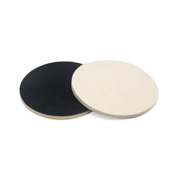 2uds 75mmx9mm Fieltro Blancuzco Almohadilla de Disco de Pulido para EL Vehículo Coche
