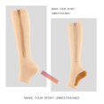 thumbnail image 4 of Aosijia 5 Pairs Unisex Compression Socks Toe Open Leg Support Stocking Knee High Socks with Zipper for Mens Womens M, 4 of 10