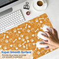 thumbnail image 4 of Long Mouse Pads for Desk,Yellow Puppy Dog Food Footprints Desk Mats on Top Of Desks, Desk Mouse Pad Extra Large with 3mm Non-Slip Base and Stitched Edge for Gaming,Office,Work,Home 31.5"x15.7", 4 of 6