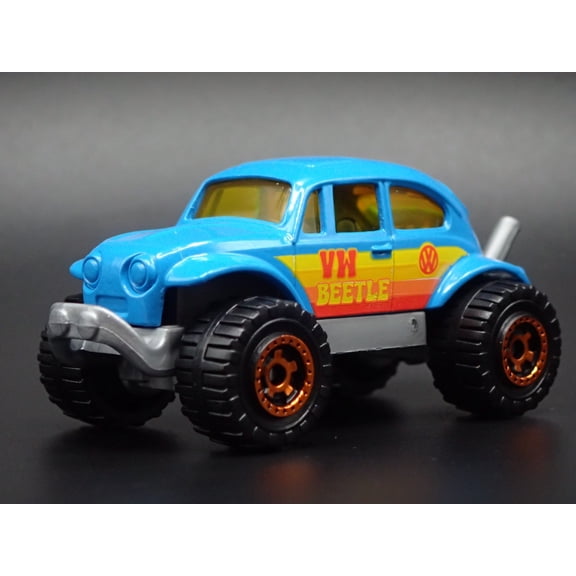 Open Box VW VOLKSWAGEN BAJA BEETLE BUG 4X4 BLUE 1:64 SCALE DIORAMA DIECAST MODEL CAR