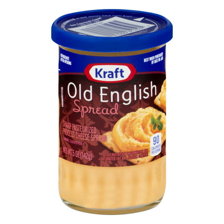 (2 Pack) Kraft Old English Sharp Cheddar Cheese Spread, 5 oz (Best Queso Dip In A Jar)