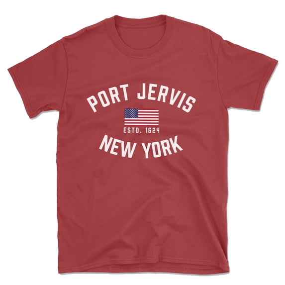 Port Jervis New York Patriot Men's Cotton T-Shirt