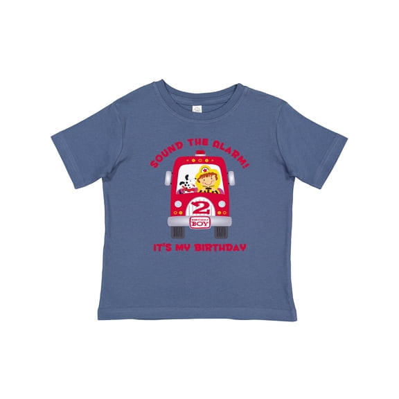 Inktastic Fire Truck 2nd Birthday Boy Boys Baby T-Shirt