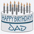 thumbnail image 2 of CafePress - Happy Birthday Dad Infant Bodysuit - Baby Light Bodysuit, Size Newborn - 24 Months, 2 of 4